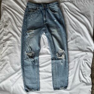 GARAGE • Distressed Mom Jeans